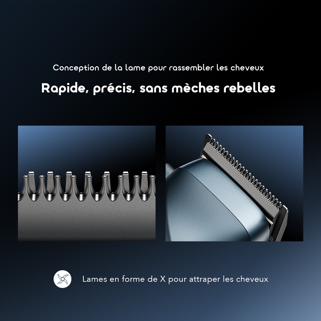 oraimo 450mah hair clipper mastercut pro ocl-580p gathering blade 3