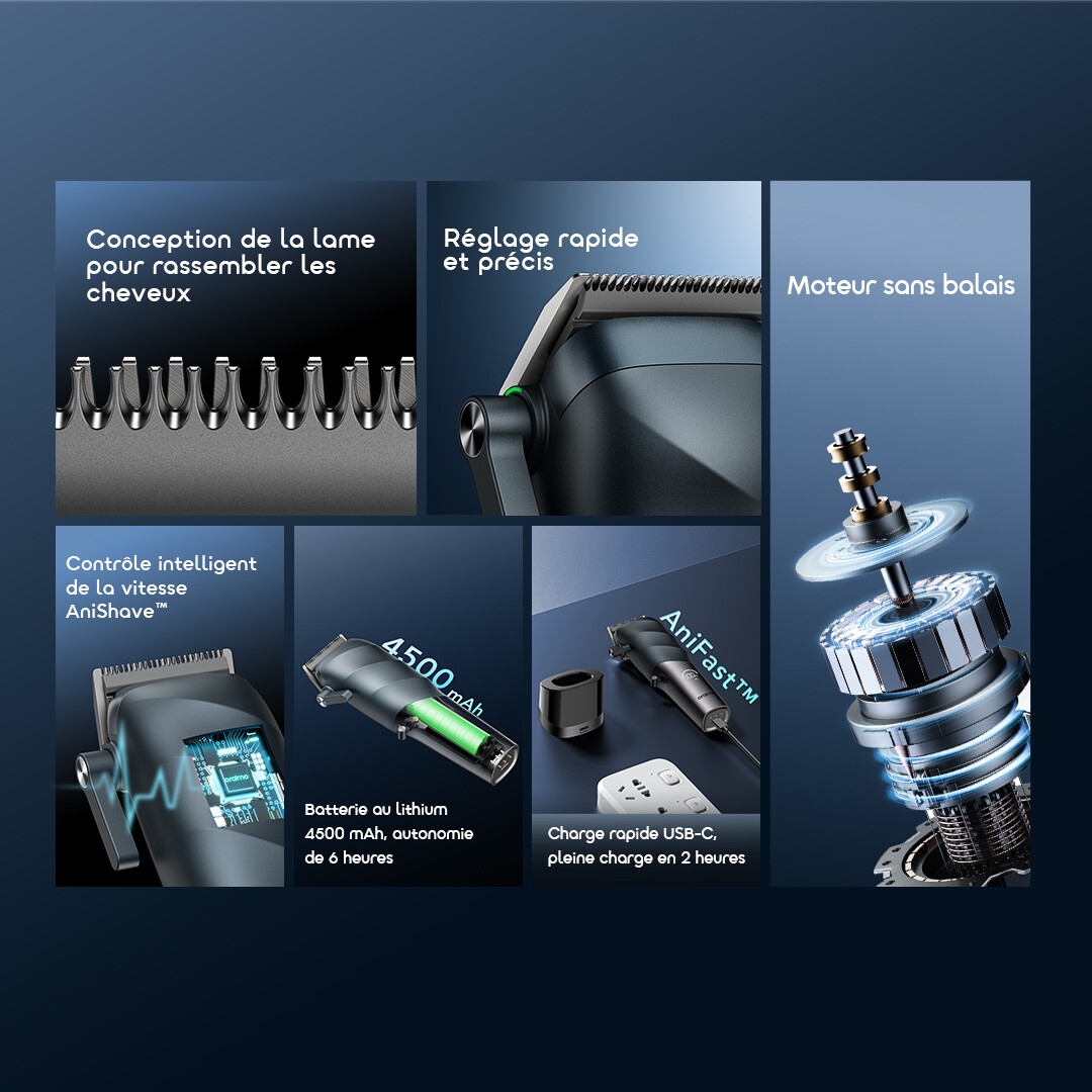 oraimo 450mah hair clipper mastercut pro ocl-580p features 2