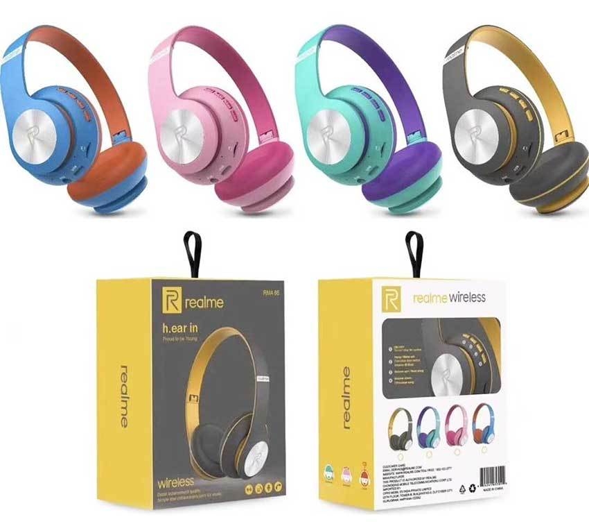 Realme RMA 66 Wireless Bluetooth Headphone - Earphones & Headphones