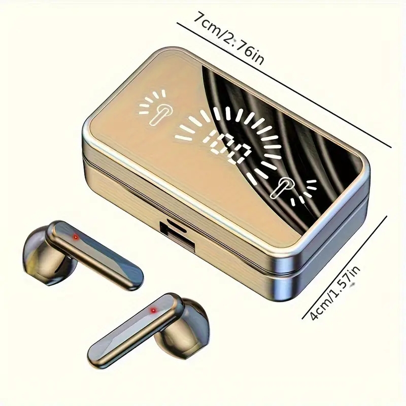 ecouteurs fil s20 pour et le jeu avec affichage numérique, vocal avec annulation de bruit, de volume tactile, connectivité fil, compatible avec les , écouteurs fermés pour adultes avec microphone à condensateur, batterie rechargeable au lithium-polymère de 300mah détails 3