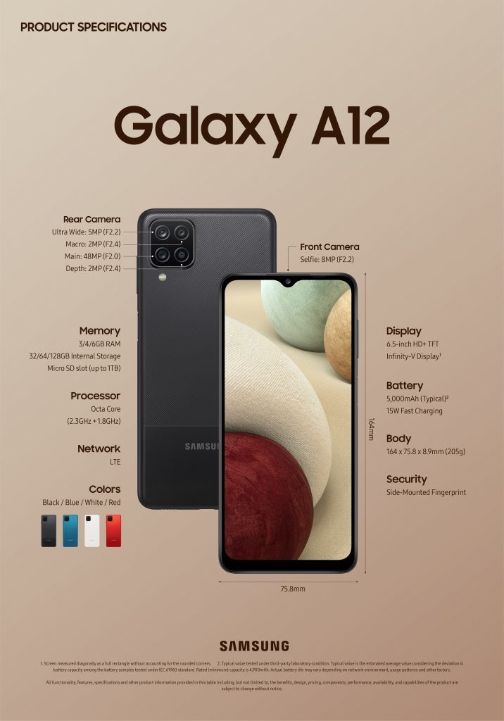 samsung galaxy a12 2020