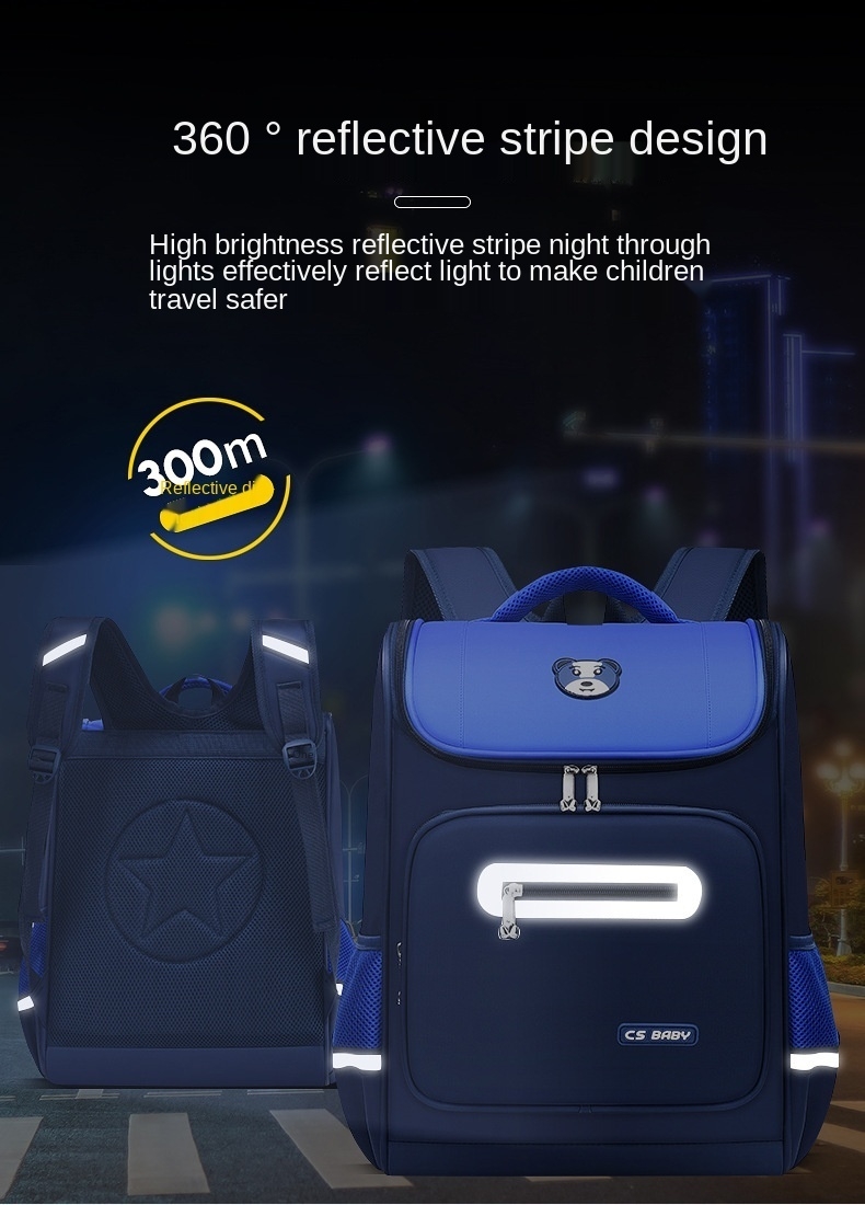 Fabricant en stock personnalisé imprimé LOGO charges réduisant l'espace sac 3-6 qualité Élève cartable sac à dos pour enfants