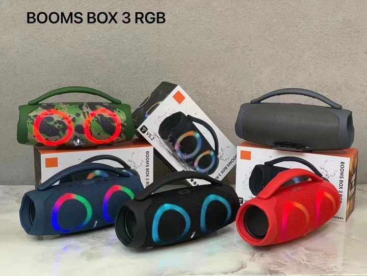 Enceinte portable BOX3 MINI RGB sans fil Bluetooth 5.2, colorée, étanche IPX4, avec subwoofer, pour extérieur, lecteur de musique, cadeau