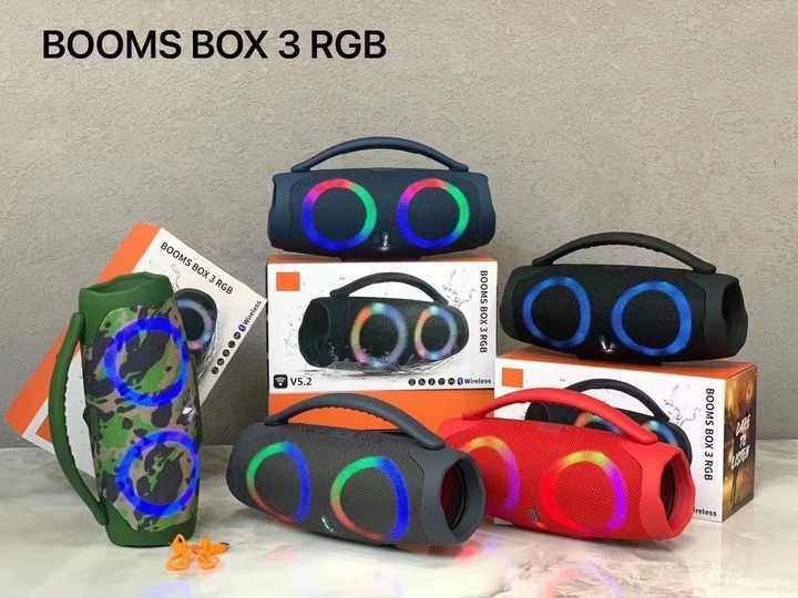 Enceinte portable BOX3 MINI RGB sans fil Bluetooth 5.2, colorée, étanche IPX4, avec subwoofer, pour extérieur, lecteur de musique, cadeau