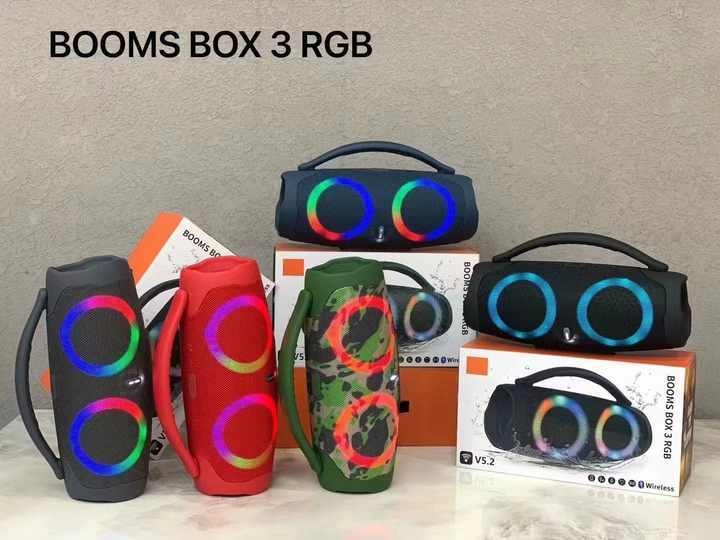 Enceinte portable BOX3 MINI RGB sans fil Bluetooth 5.2, colorée, étanche IPX4, avec subwoofer, pour extérieur, lecteur de musique, cadeau