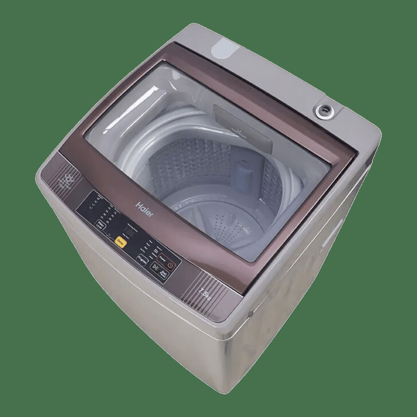 haier 7 5kg fully automatic top load washing machine hwm75 708s5nzp brown grey close view