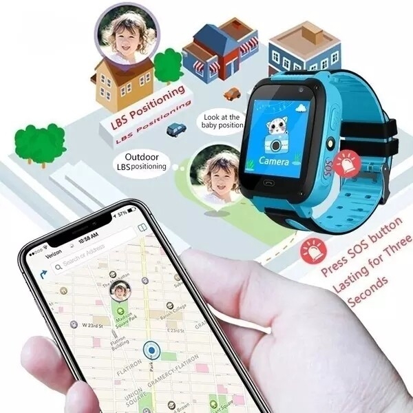 Montre Intelligente Pour Suivre Votre Enfant GPS 400mAh Smart2030