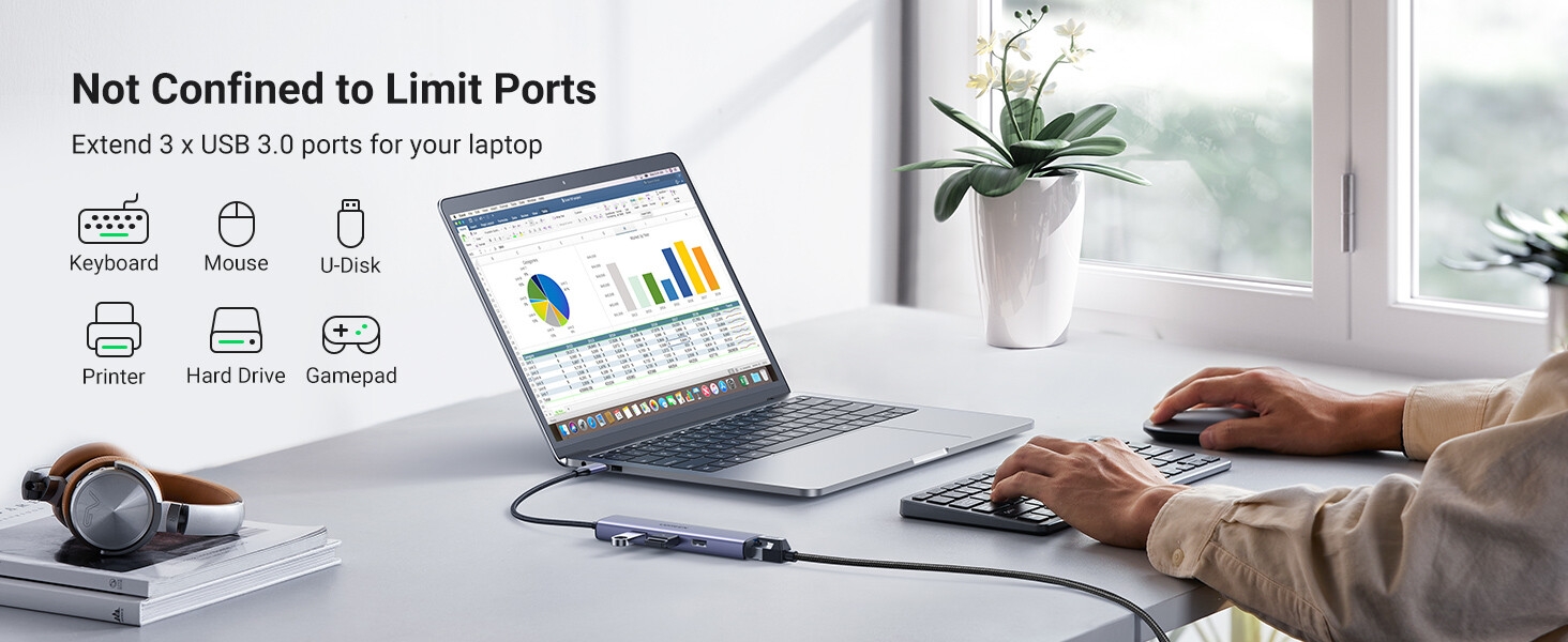 concentrateur USB-C Ethernet