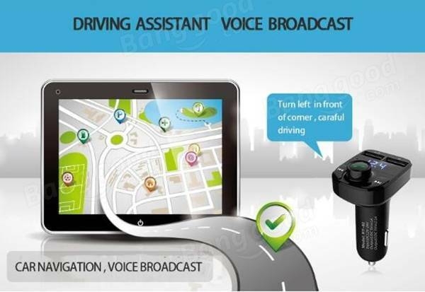 HY-82 Car Bluetooth mains libres FM launcher voiture MP3 double chargeur voiture USB