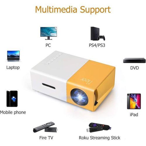 Video Mini Projecteur LED, Mini Projecteur Portable Pour Home Cinéma, Projecteur De Voyage Multifonction HD 1080p Pour Intérieur Et Extérieur, Pour Fêtes à Domicile, Lieux De Divertissement Et Loisirs En Plein Air