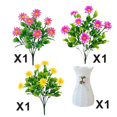 Fleurs Artificielles En Pot Plante Artificielle En Pot - multicolores