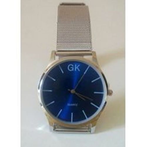 Montre Femme GK - Fond Bleu - Argent