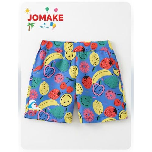 Short pour filles, 2-13 ans, avec poches, base bleue avec impression de dessins animés