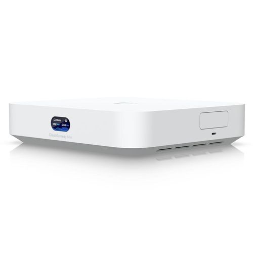 Routeur Cloud Gateway Max (UCG-MAX) - Routeur Filaire avec 3 ports LAN 2.5 Gbps + 1 ports LAN/WAN 2.5 Gbps +1 port WAN 2.5 Gbps + Stockage NVR 512 Go