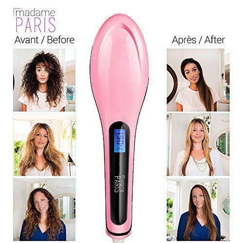 Brosse Chauffante - Multifonctions - Lisseur De Cheveux-rose