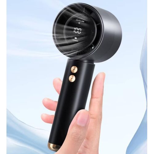 Mini Ventilateur Portable Turbo avec Écran LED Intégré et 100 Vitesses Réglables