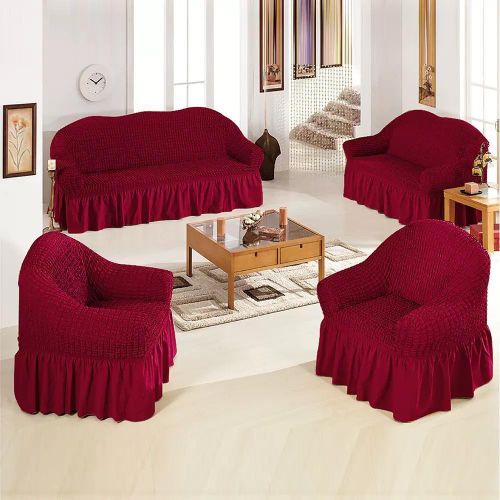 1/2/3/4 Places Housse De Canapé Extensible Tricotée Pour Salon, Housse De Protection Pour Meubles