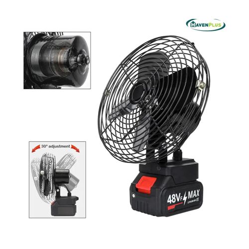 Ventilateur portable à batterie rechargeable idéal en cas de coupure et toutes activités à l'extérieur