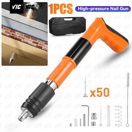 Cloueuse Manuelle Pneumatique Silencieuse pour Béton Outil de Clouage