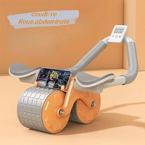 Roue abdominale, ab roller, appareil abdos maison, fitness maison, roue abdo avec écran, gainage abdominaux, matériel sport maison, exercice ventre plat
