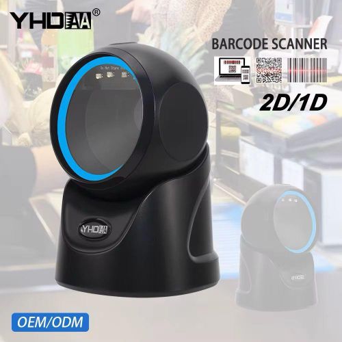 scanner, lecteur de code barre filaire à balayage automatique sans main YHD-9601D