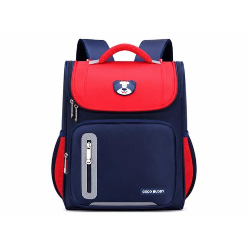 Sac à Dos Scolaire Enfant Rouge Bleu Imperméable – Grande Capacité – Ergonomique – CP à CM2