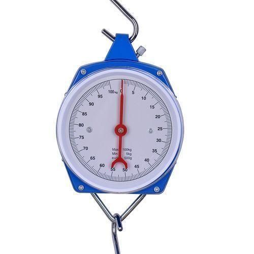 Balance Mécanique Portable - Pèse-Bagage - 100 Kg - Bleu