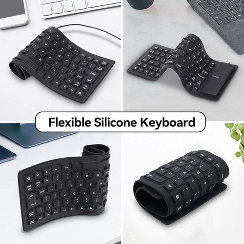Chic Claviers D'ordinateur Flexible à Fil USB CV