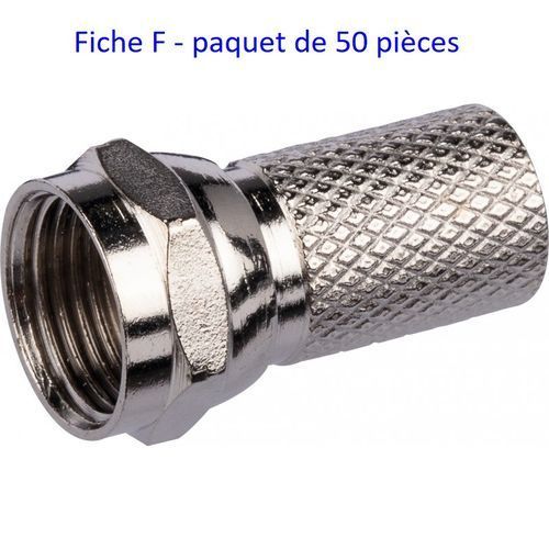 Fiche F Pour Connecter Décodeur, Parabole Et TV- 50 Pièces