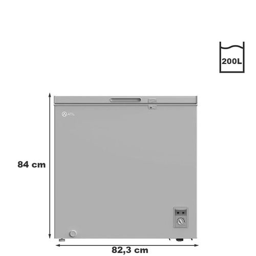 Congelateur Horizontal - 200L - CFATL-320 - Inox - Argent