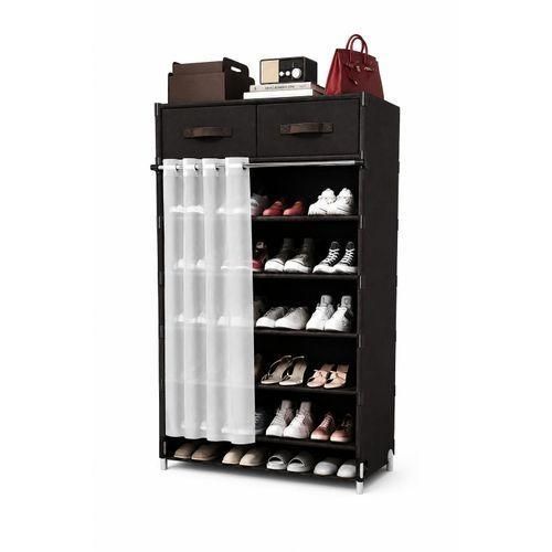 Armoire à chaussures avec rideau