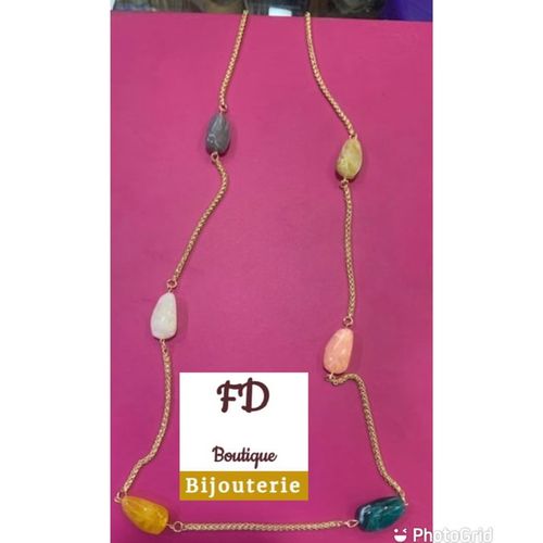 Chaîne Sautoir Or Plaqué Pour Femme