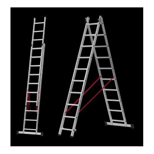 Échelle Double en Aluminium 2x8 marches