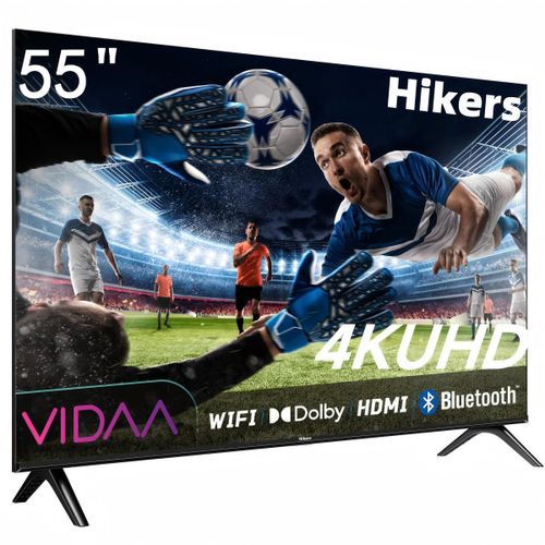 55 Smart TV Ultra HD 4K - WiFi - YouTube, Prime Video - Décodeur Intégré + Support Mural Offert