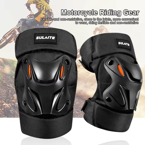 Genouillères tactiques unisexes,Équipement de protection pour moto et VTT (1 paire)