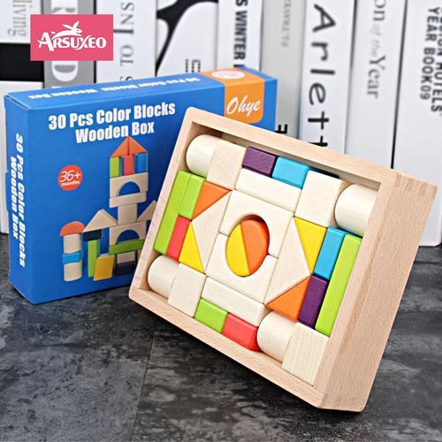 Boîte de rangement interactive de blocs de construction pour enfants, jouet d'apprentissage précoce, jouets d'empilage pour enfants