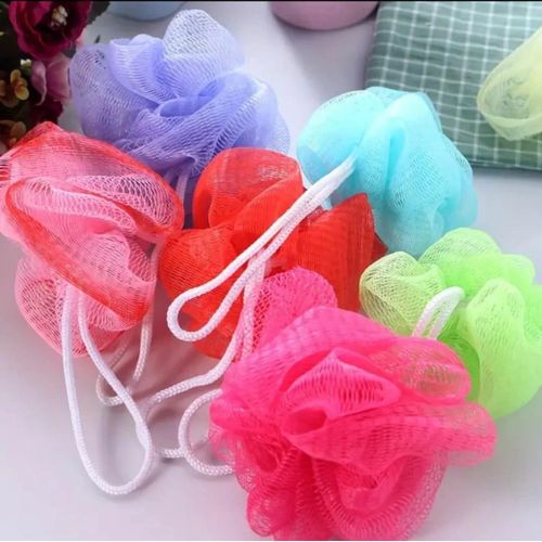 Lot De 2 Fleurs De Douche Gommantes En Maille Souple – Vert Clair Et Blanc