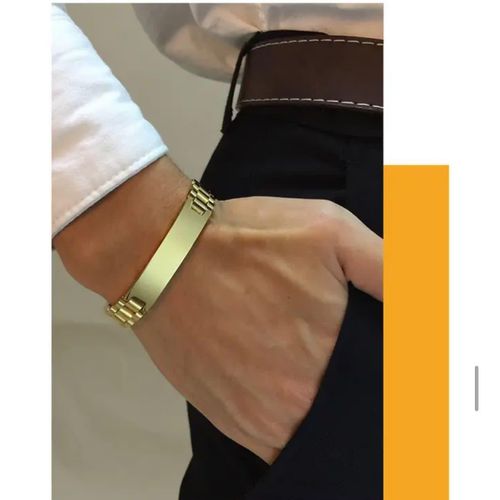 Bracelet homme femme or plaqué