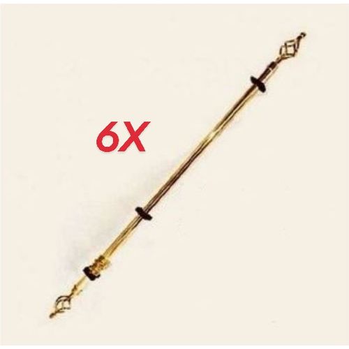 6 Tringles à Rideau 1,5 à 2,5 Mètre