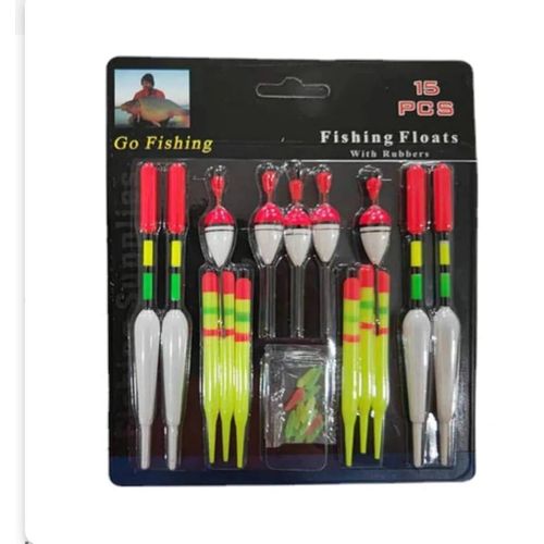 Lot de Flotteurs de Pêche Multi-Tailles