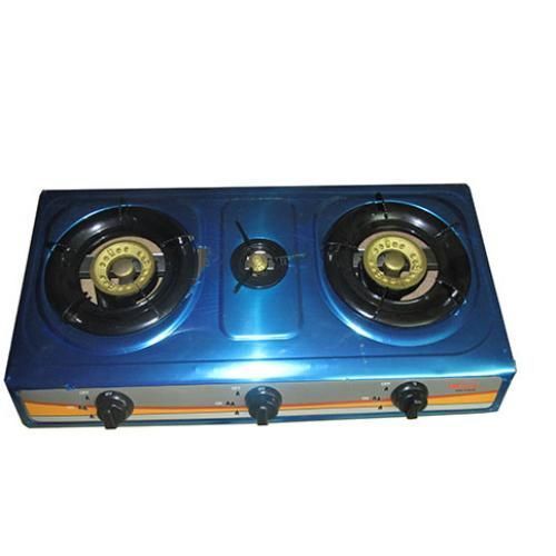 Réchaud à Gaz 3 Feux - Allumage Automatique- G003 - Inox