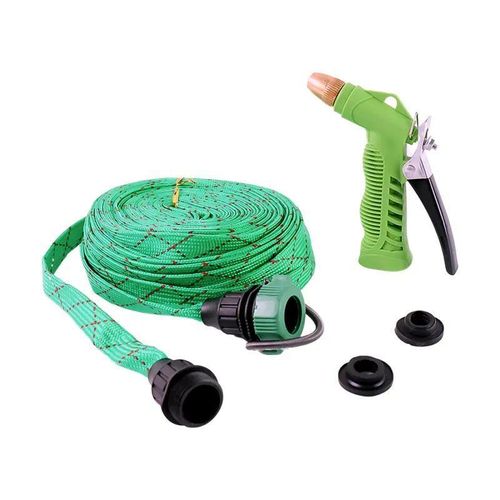 Tuyau d'arrosage en tissu polyester haute ténacité et extensible 5 mètres