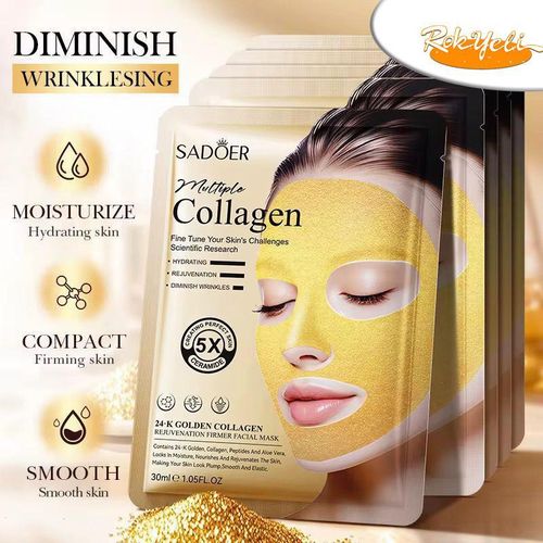 Masque Visage Collagène Or – Effet Lissant & Anti-Rides Intense