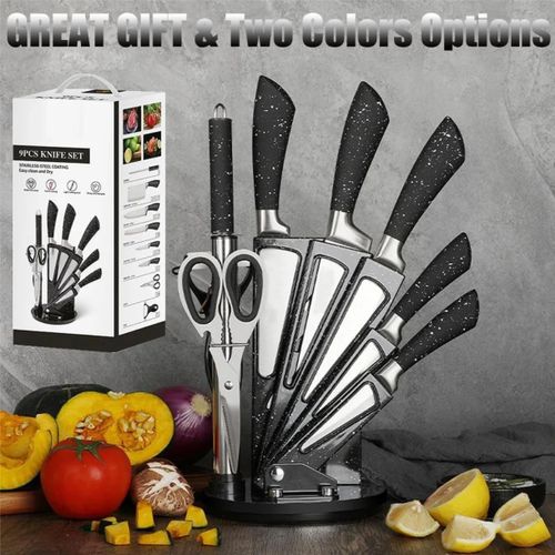 Couteaux De Cuisine en acier inoxydable ,couteau Santoku, Couteau à Pain, couteau à viande.