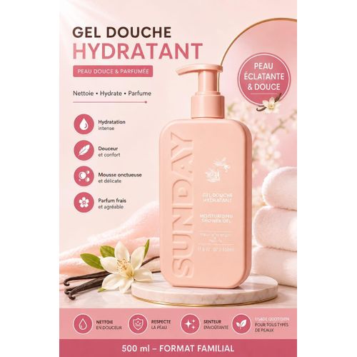 Gel douche rafraîchissant pour le corps 700ml