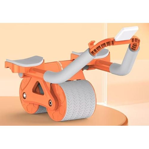 Roulette Abdominale avec Appui-Coudes, Roue Abdominale à Rebond Automatique Fitness Maison
