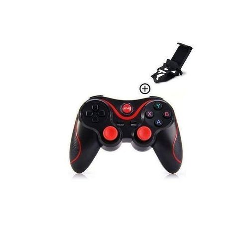 Manette De Jeu Bluetooth Pour Téléphone Android Et IOS - Noir/Rouge YU