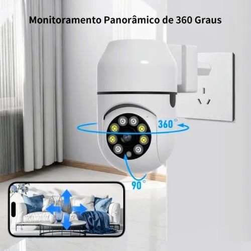 Caméra de Surveillance WiFi Prise Murale Vision Nocturne Détection de Mouvement