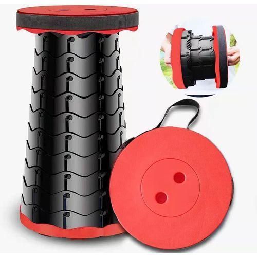 Tabouret Télescopique rouge -Chaise Pliante