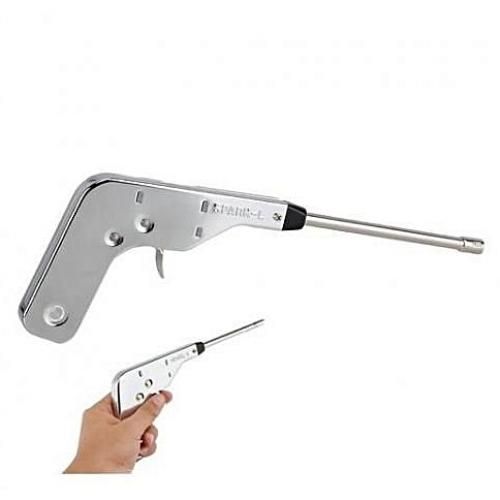 Allume Gaz Automatique Utilisable 30.000 Fois Sans Batterie Ni Pile - Argent